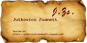 Jutkovics Zsanett névjegykártya
